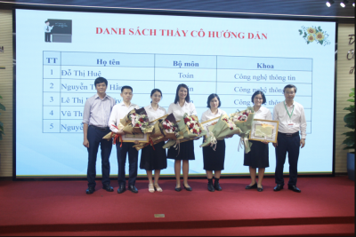 Vinh danh sinh viên xuất sắc tại kỳ thi Olympic Toán học toàn quốc