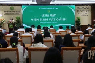 Học viện Nông nghiệp Việt Nam ra mắt Viện Sinh vật cảnh, đón "sóng" thị trường hoa, cây cảnh trị giá 45.000 tỷ đồng