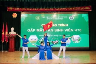 Chào Tân sinh viên K70 Khoa Chăn nuôi: Khởi đầu hành trình tri thức và cơ hội