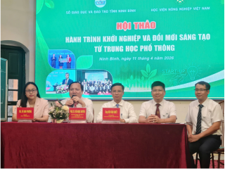 Học sinh THPT Ninh Bình háo hức với thông tin về khởi nghiệp nông nghiệp