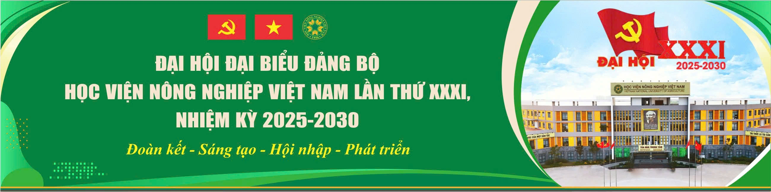 Đại hội Đại biểu Đảng bộ Học viện Nông nghiệp Việt Nam