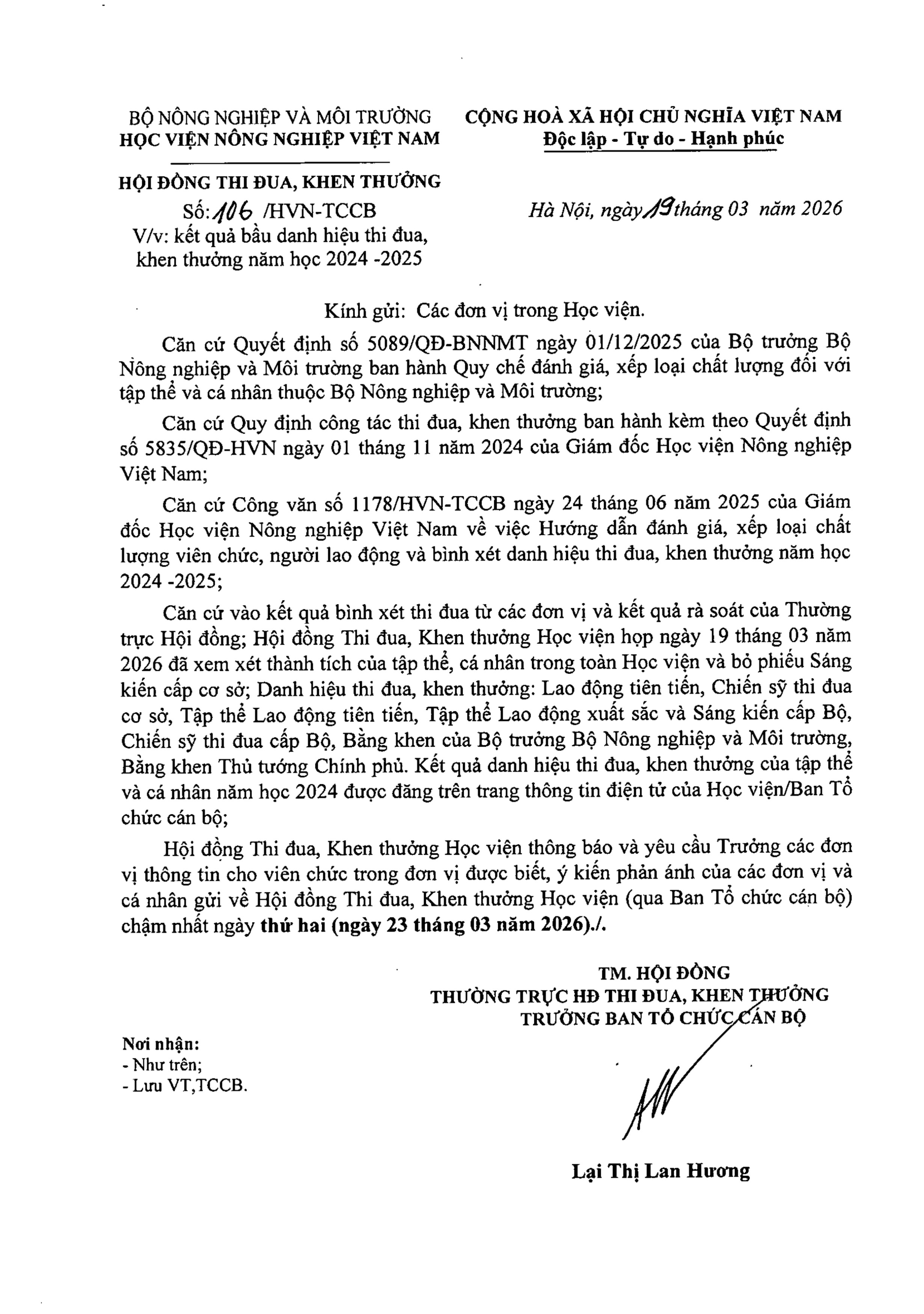 2026 03 19 so 106 tb ket qua thi dua khen thuong