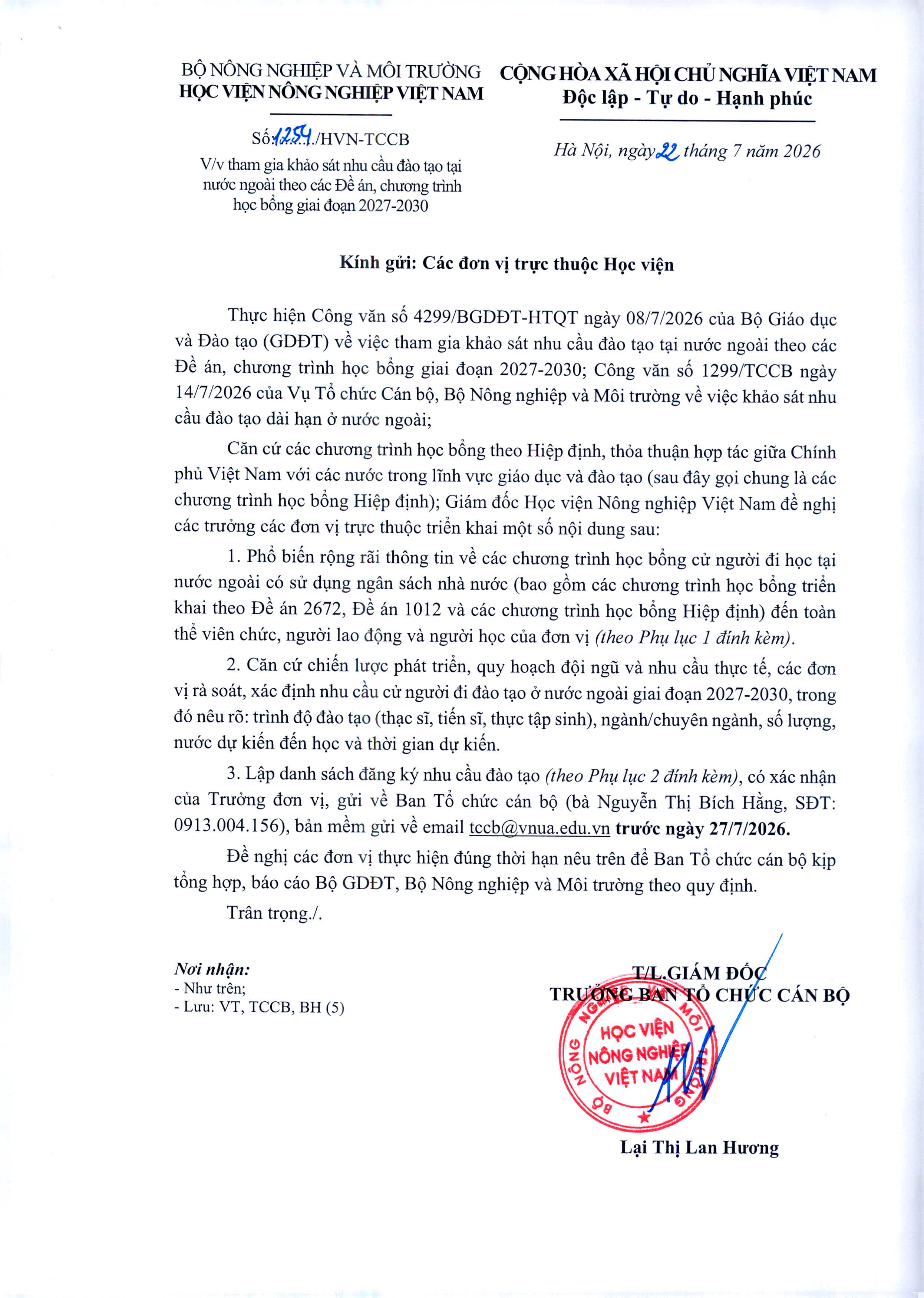2026 07 so 1254 ve viec tham gia khao sat nhu cao dao tao tai nuoc ngoai theo cac de an giai doan 2027 2030 001