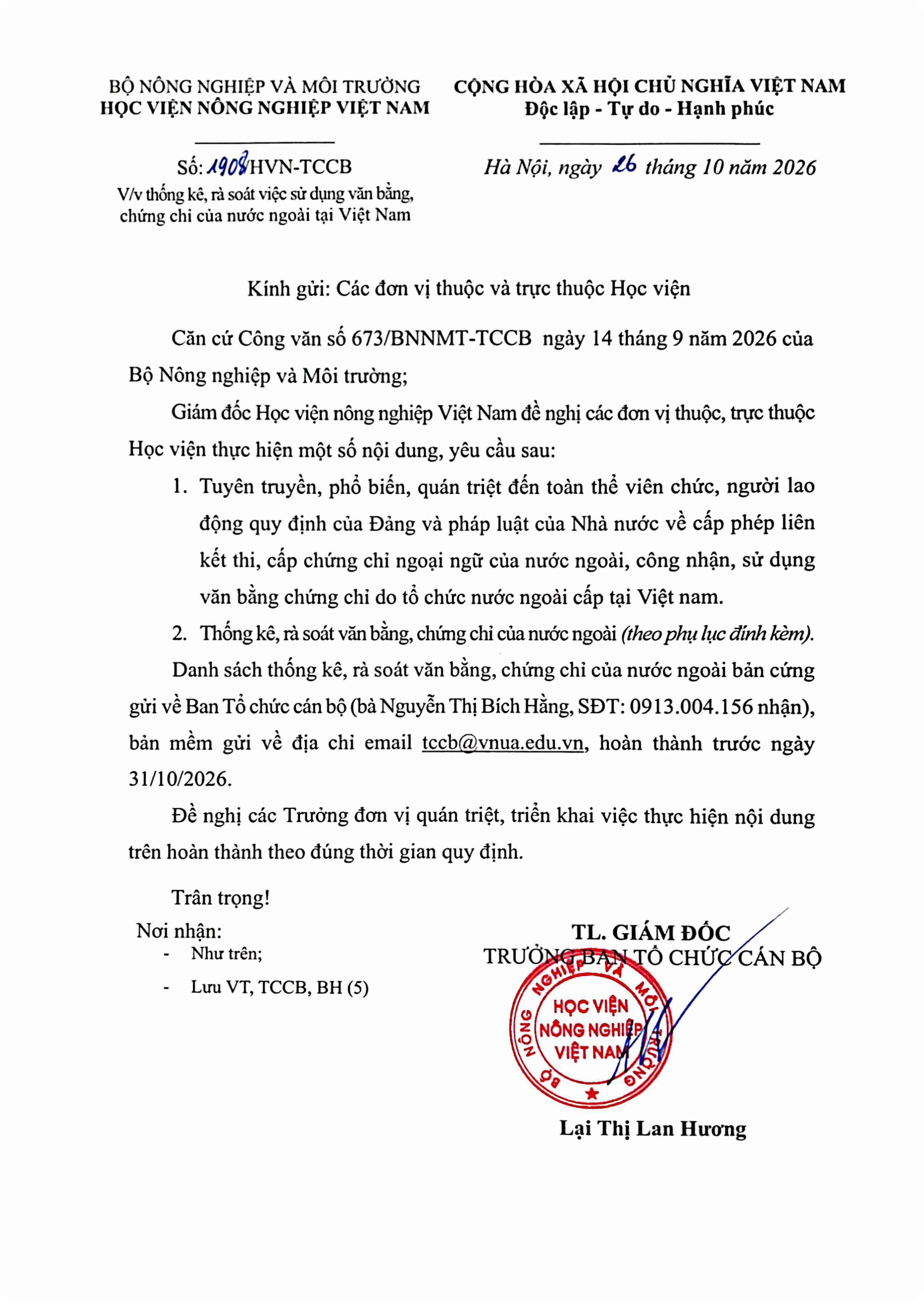 1908 cv thong ke ra soat van bang chung chi nuoc ngoai tai viet nam 001